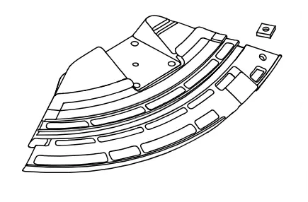 Shield, blade c226s, t226s, b410s, c335ts, t335ts, echo - Tarvikevaraosat-503 - 503-C550000501ECHO - 1