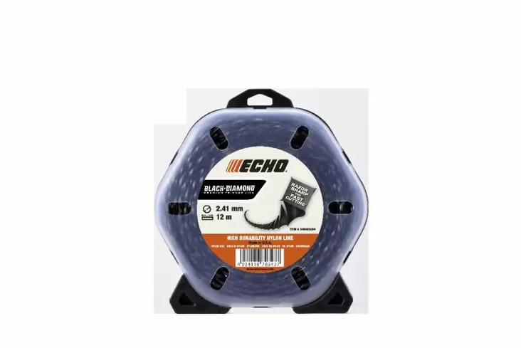 Siima black diamond 2,41mm x 12m, echo - Trimmerin siimat - 503-340095004ECHO - 1