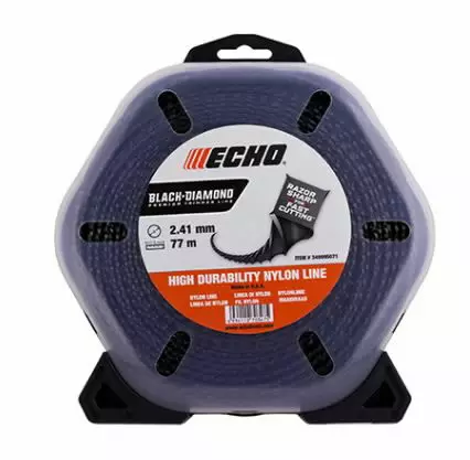 Siima black diamond 2,41mm x 77,1m, echo - Trimmerin siimat - 503-340095071ECHO - 1