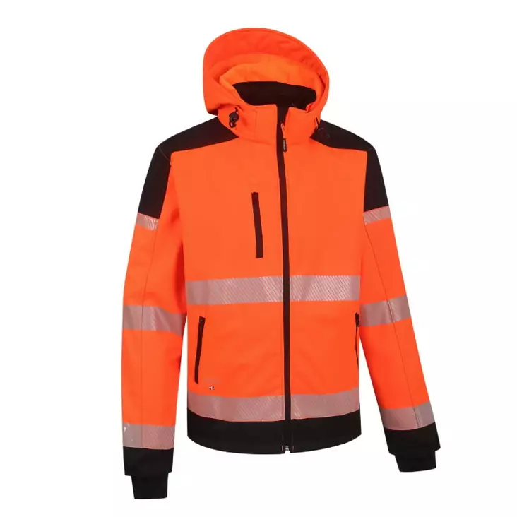 Softshell-takki palermo huomioväri cl2, oranssi/musta s, pesso - Softshell takit ja housut - 503-PALERMOOSPESSO - 1