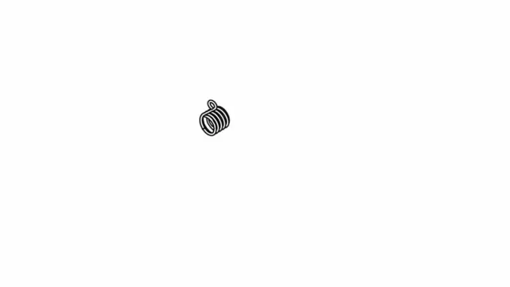 Spring,compression cs-352es, cs-353es, 351s, 353s, echo - Tarvikevaraosat-503 - 503-V450001620ECHO - 1