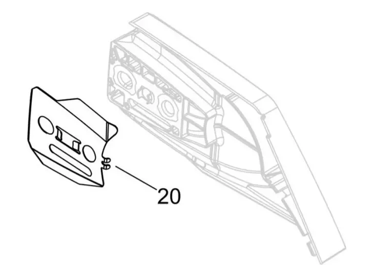 Suojapelti, kytkinposki, echo - Tarvikevaraosat-503 - 503-C305000540ECHO - 1