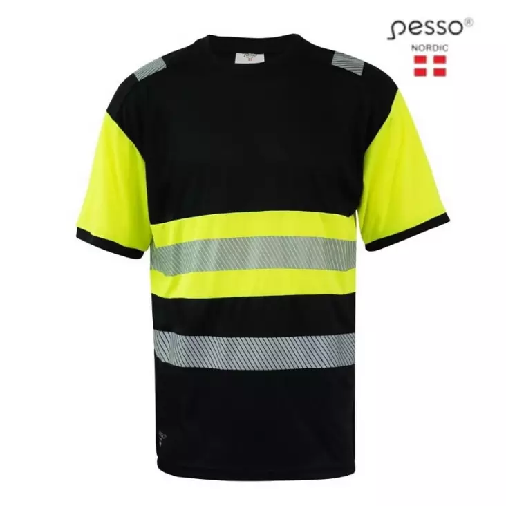 T-paita, huomioväri hvmj cl1, keltainen/musta xl, pesso - Hi-Vis T-paidat ja puserot - 503-HVM-J-XLPESSO - 1