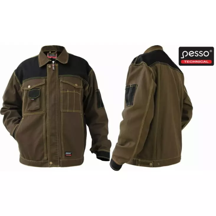 Takki dsrdn, tummanruskea/musta l, pesso - Työliivit - 503-DSRDN-LPESSO - 1