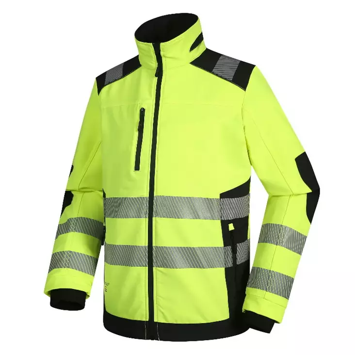 Takki titan ds125g stretch, huomioväri cl2, keltainen l, pesso - Hi-Vis työtakit - 503-DS125G-LPESSO - 1