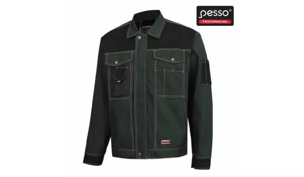 Takki tummanvihreä/musta l, pesso - Työliivit - 503-DSCZN-LPESSO - 1