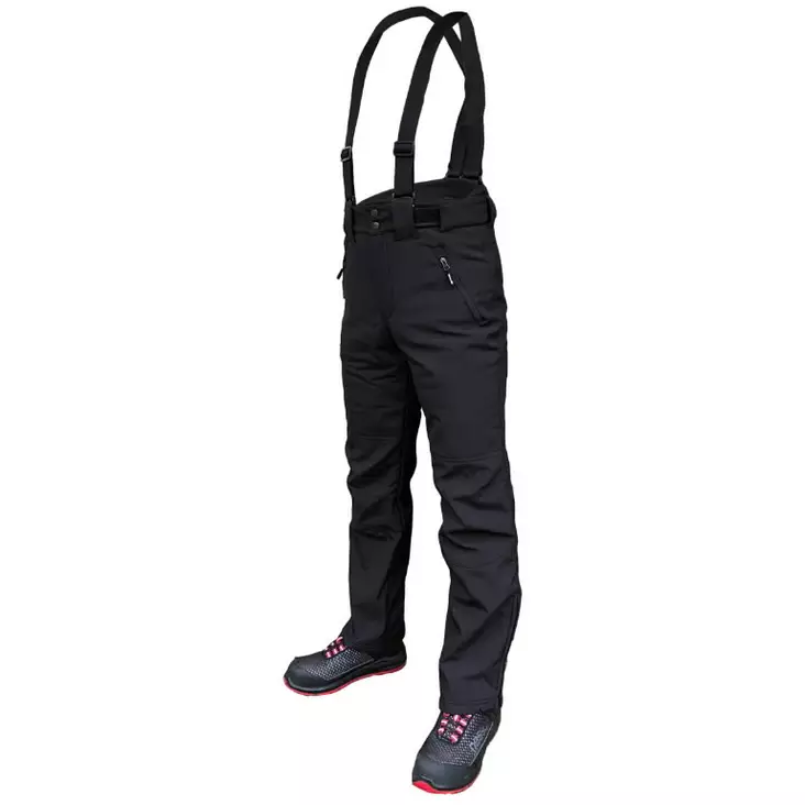Talvityöolkainhousut barnabi softshell, musta m, pesso - Talvityöhaalarit - 503-BARNABI-MPESSO - 1