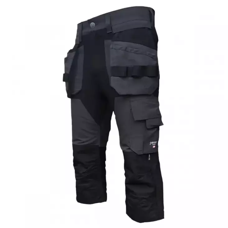Työhousut 3/4 Titan Flexpro stretch, tummanharmaa 56, Pesso - Työshortsit - 503-KT125P-56PESSO - 1