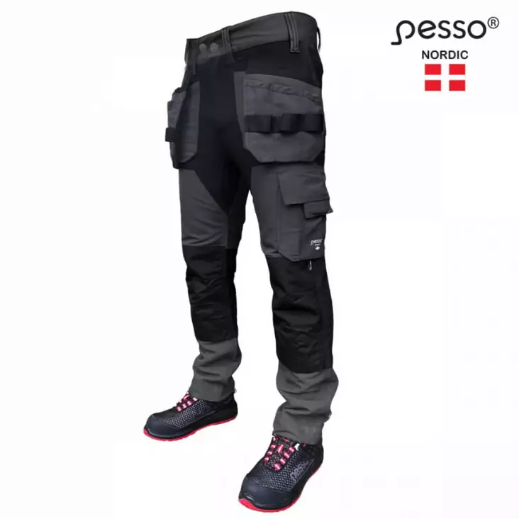 Työhousut,titan flexpro fix, harmaa c54, pesso - Työhousut - 503-KD126P-54PESSO - 1