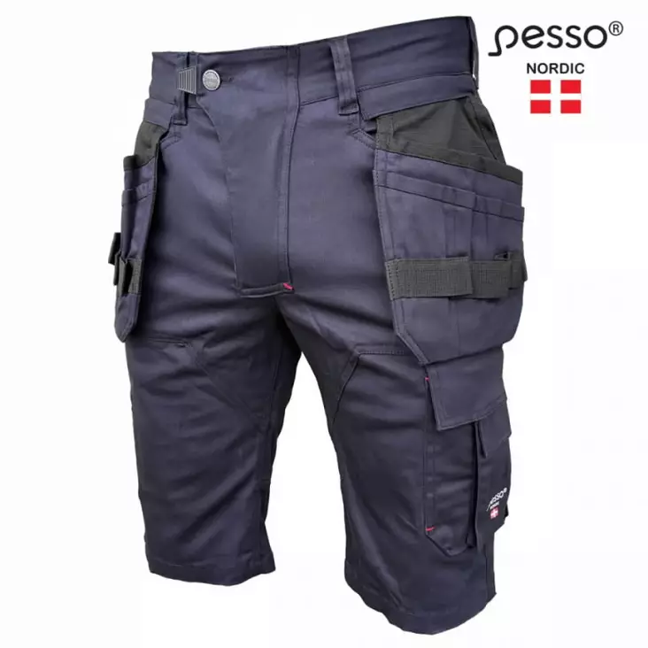 Työshortsit ks215m, stretch, tummansininen c48, pesso - Työshortsit - 503-KS215M-48PESSO - 1