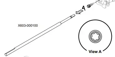 Wrench, torx 8, echo - Tarvikevaraosat-503 - 503-X603000100ECHO - 1