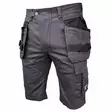 Shorts with holsterpockets, stretch, dark grey c58, pesso - Työshortsit - 503-KSSTRETCHPC58P - 1