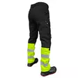 Softshell-työhousut mercury, huomioväri, musta/keltainen c50, pesso - Softshell takit ja housut - 503-MERCURY-G-C50P - 2