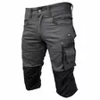 Työhousut 3/4 kbstretchp, stretch, tummanharmaa c50, pesso - Työshortsit - 503-KBSTRETCHPC50P - 1