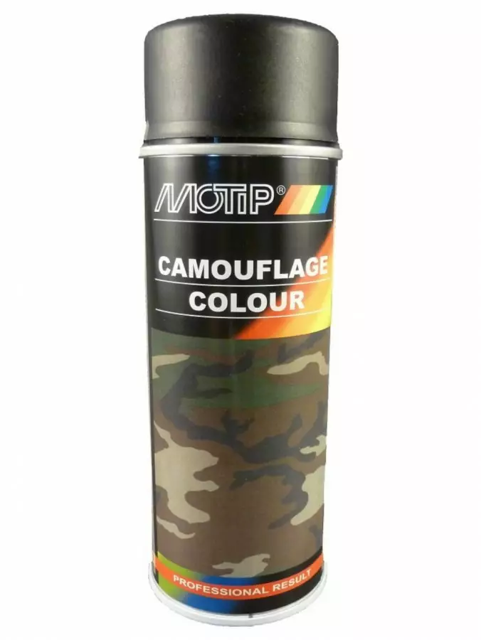 Naamiointimaali camouflage ral 9021 musta 400ml, motip - Pintamaalit - 503-04206MOTIP - 1