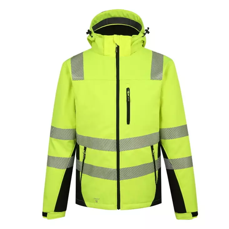 Softshell-takki calgary vuorattu huomioväri cl2, keltainen 3xl, pesso - Hi-Vis talvityötakit - 503-CALGARY-G-3XLP - 1