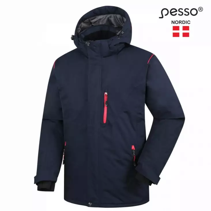 Talvitakki helsinki, vedenpitävä, tummansininen xl, pesso - Talvityötakit - 503-HELSINKI-M-XLP - 1