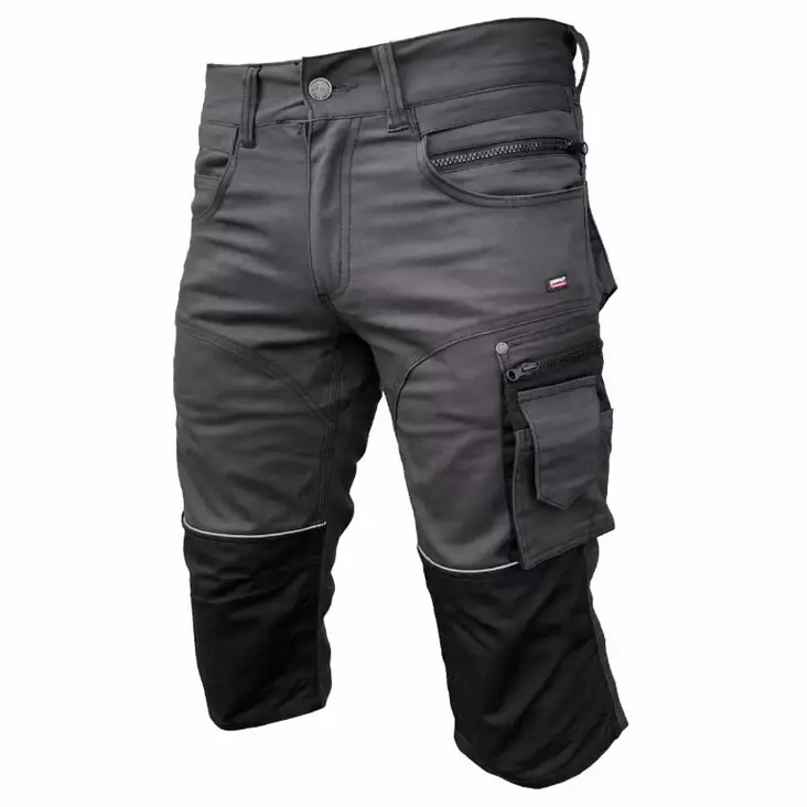 Työhousut 3/4 kbstretchp, stretch, tummanharmaa c58, pesso - Työshortsit - 503-KBSTRETCHPC58P - 1