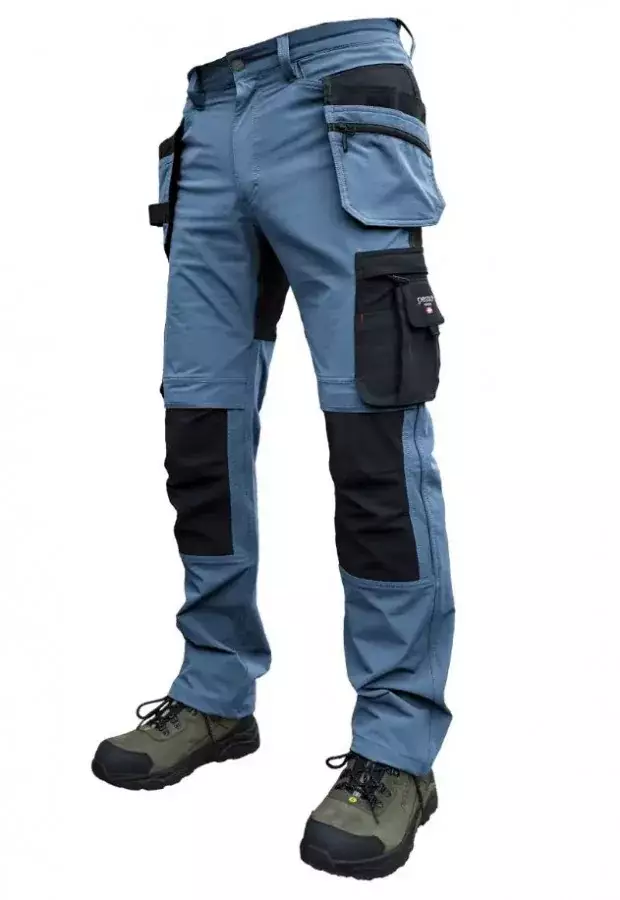 Työhousut riipputaskuilla Nexus Stretch, sininen C44, Pesso - Työhousut - 503-KD185BLUE-C44P - 1
