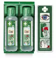 Seinäteline kahdelle 500 ml:n silmänhuuhtelupullolle, cederroth - Ensiaputarvikkeet - 503-7202CEDER - 1
