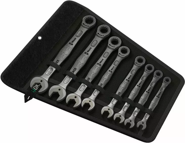 Räikkälenkki- ja kiintoavainkomplekti, tuumakoko 8pcs, wera - Lenkki- ja kiintolenkkiavaimet - 503-05020012001WER - 1