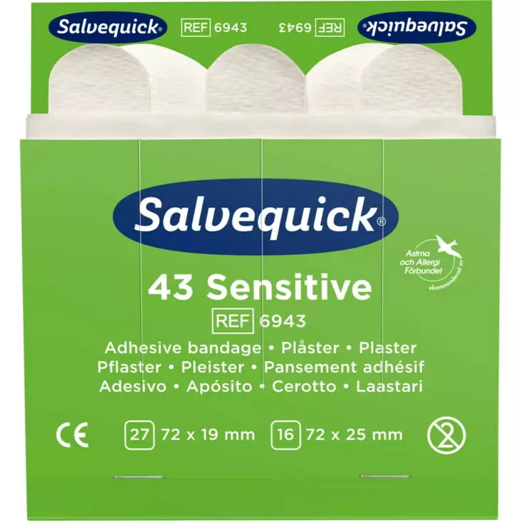 Sensitive kuitukangaslaastari, cederroth - Ensiaputarvikkeet - 503-6943CEDER - 1