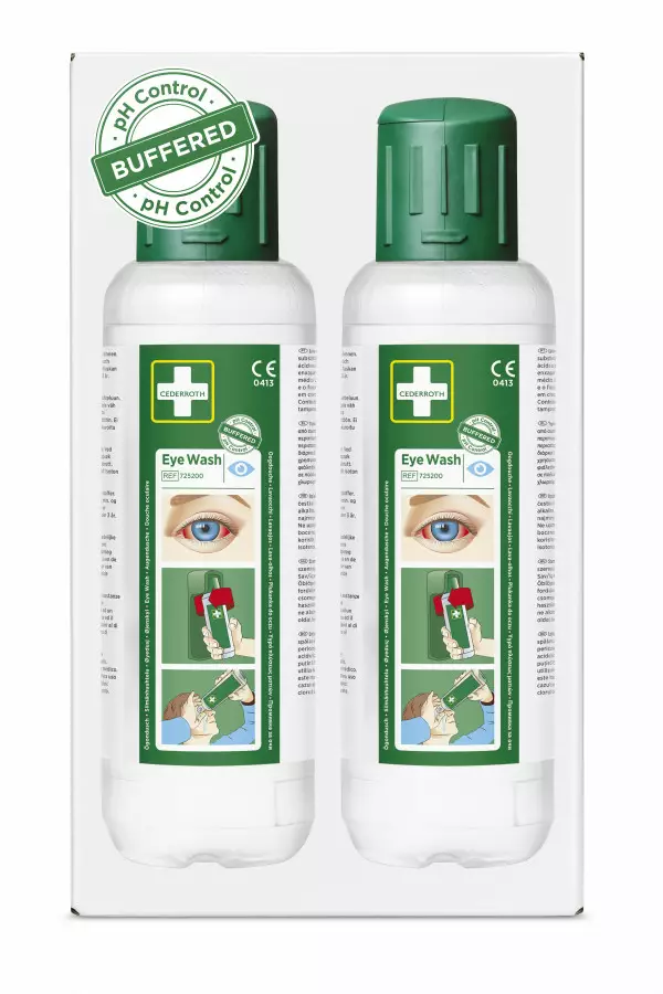 Silmänhuuhtelupullo 2 x 500 ml, cederroth - Ensiaputarvikkeet - 503-725200CEDER - 1