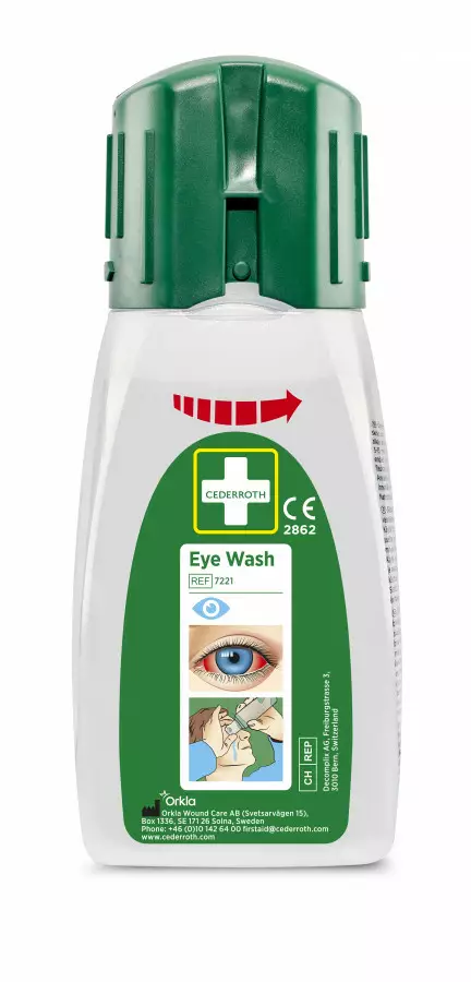 Silmänhuuhtelupullo taskukoko, 235 ml, cederroth - Ensiaputarvikkeet - 503-7221CEDER - 1