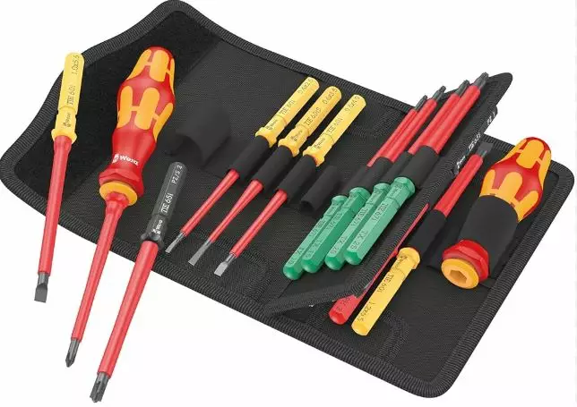 Torque screwdriver set kraftform kompakt vde 17, wera - VDE-jännitesuojatut työkalut - 503-05006611001WER - 1