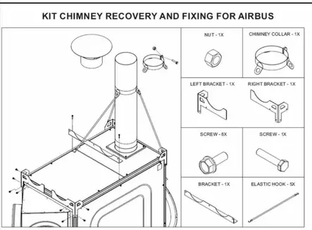 Fixing chimney kit bv 691, master - Tarvikevaraosat-503 - 503-4240-682MAS - 1