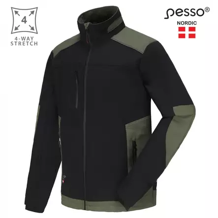 Takki titan flexpro ds125z stretch, musta/vihreä 3xl, pesso - Työliivit - 503-DS125Z-3XLPESS - 2