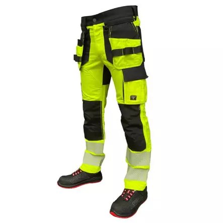 Työhousut riipputaskuilla uranus flexpro huomioväri cl2, kel c62, pesso - Hi-Vis työhousut - 503-KD135G-C62PESS - 1