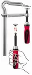 Teräspuristin gm omega 250x120mm, bessey - Liimapuristimet - 503-GM25Z-2KBES - 1