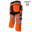 Työhousut 3/4 riipputaskuilla uranus flexpro huomioväri cl1, c52, pesso - Hi-Vis työshortsit - 503-KB135OR-C52PES - 2