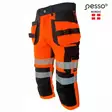 Työhousut 3/4 riipputaskuilla uranus flexpro huomioväri cl1, c52, pesso - Hi-Vis työshortsit - 503-KB135OR-C52PES - 1