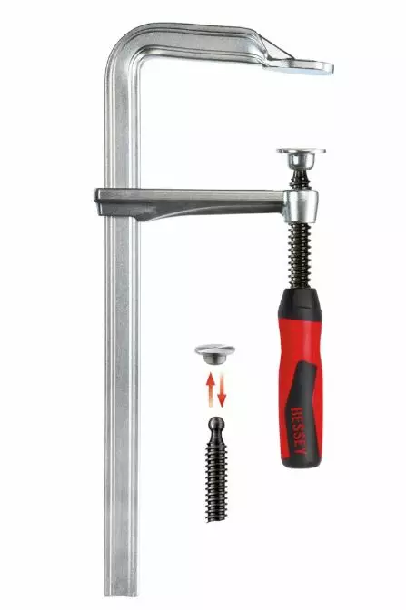 All-steel srew clamp gz-2k 6000n 500x120mm, bessey - Liimapuristimet - 503-GZ50-12-2KBES - 1