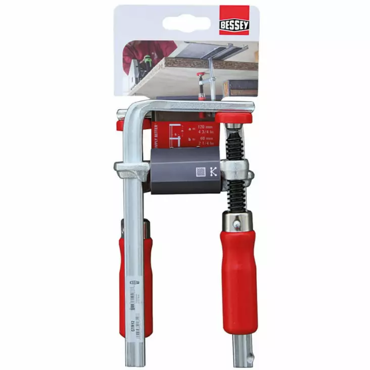All-steel table clamp gtr 120/ 60 (set of 2pcs), bessey - Liimapuristimet - 503-GTR12SETBES - 1