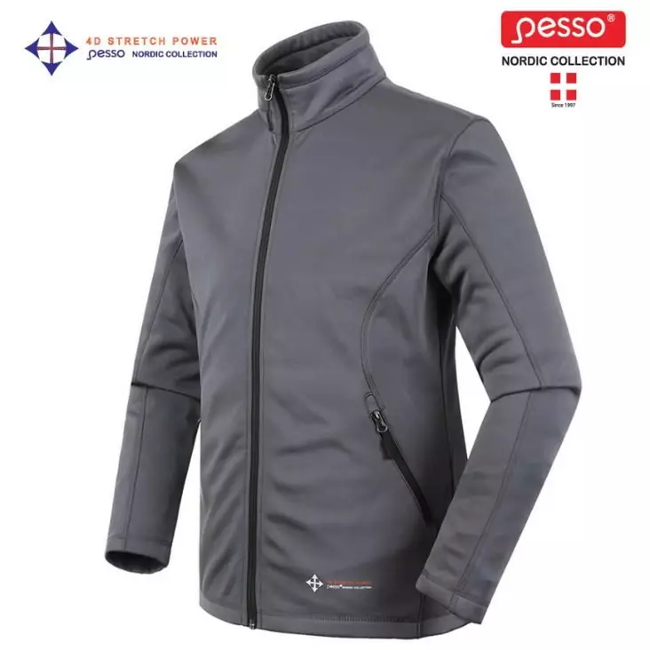 Collegepaita dzp725p, harmaa 3xl, pesso - Fleecetakit, puserot ja hupparit - 503-DZP725P3XLPESS - 1