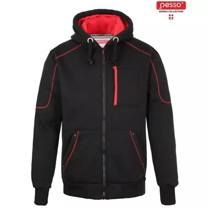 Collegepaita portland, musta xl, pesso - Fleecetakit, puserot ja hupparit - 503-PORTLANDJXLPES - 1