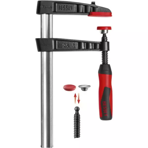 Malleable cast iron screw clamp tg-2k 300/100, bessey - Liimapuristimet - 503-TG30S10-2KBES - 1