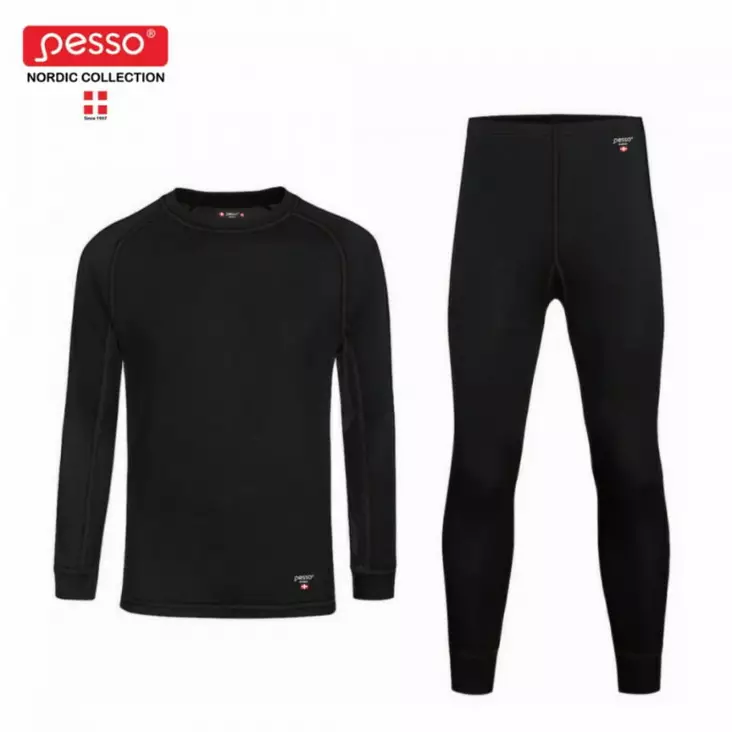 Merino aluskerrasto musta 2xl, pesso - Alusasut ja kerrastot - 503-MERINO-2XLPESS - 1