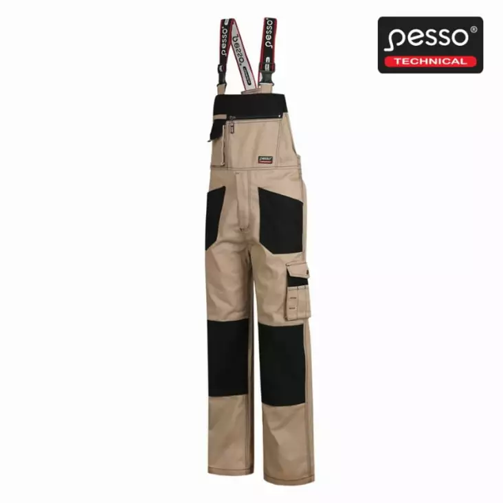 Puolihaalari dpbz, hiekka/musta 48-50/188, pesso - Työhaalarit - 503-DPBZ-50-188PES - 1