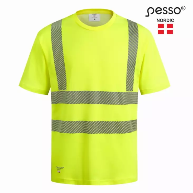 T-paita hvmcot huomioväri cl2, keltainen xl, pesso - Hi-Vis T-paidat ja puserot - 503-HVMCOT-GXLPESS - 1