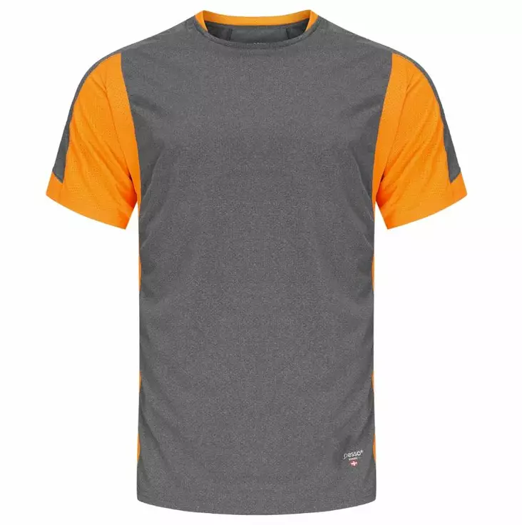 T-shirt breeze, grey/orange m, pesso - T-paidat ja pikeepaidat - 503-MP205-OR-MPESS - 1