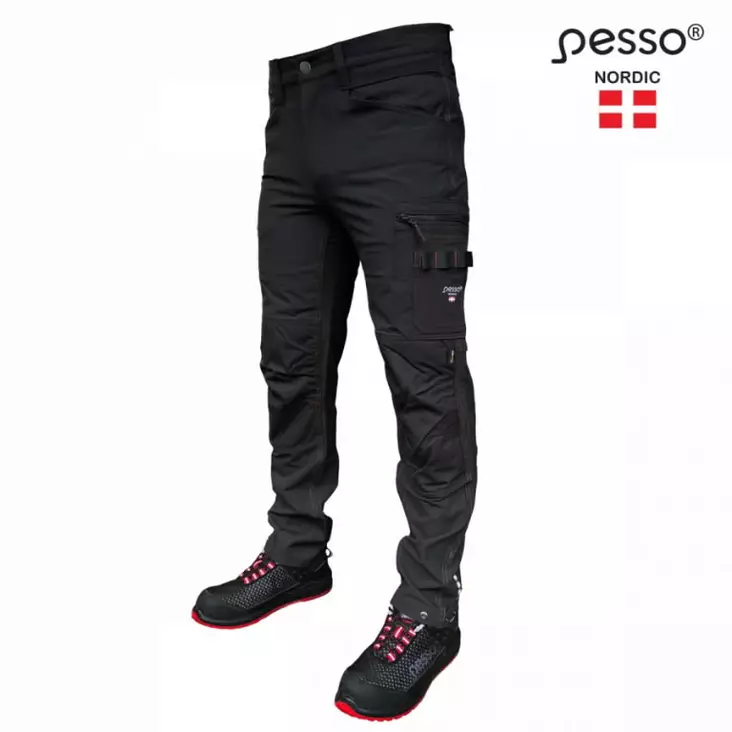 Työhousut mercury, stretch, musta c62, pesso - Työhousut - 503-KD145B-C62PESS - 1