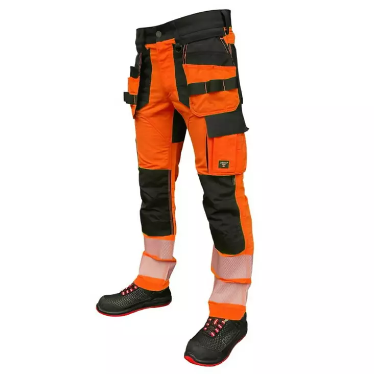 Työhousut riipputaskuilla uranus flexpro huomioväri cl2, ora c54, pesso - Hi-Vis työhousut - 503-KD135OR-C54PES - 1