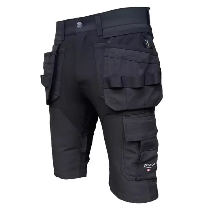 Työshortsit titan flexpro riipputaskuilla, stretch, harmaa c50, pesso - Työshortsit - 503-KB125P-C50PESS - 1