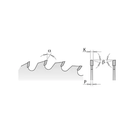 305 x 30 54h neg katkaisuterä 305x2,8/1,8x30 z54 a=-5° b=15° atb, cmt - Pyörösahanterät - 503-294-054-22MCMT - 2