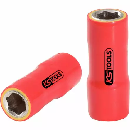 1/4" socket with protective insulation, 13mm, ks tools - Hylsyt ja voimahylsyt - 503-117-1413KST - 1