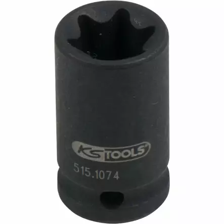 1/4 tuuman torx-e-voimahylsy, lyhyt e12, ks tools - Hylsyt ja voimahylsyt - 503-515-1074KST - 1